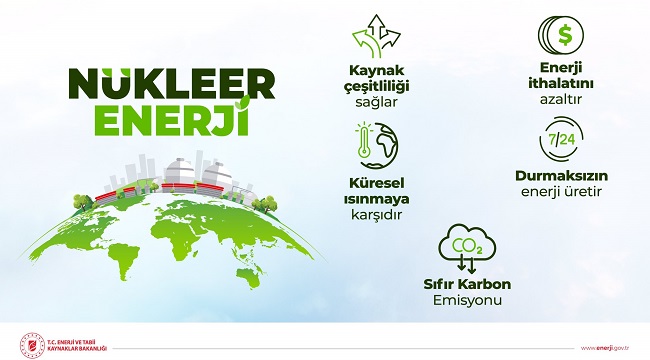 Enerji Bakanlığı paylaştı: Nükleer Enerji'nin avantajları