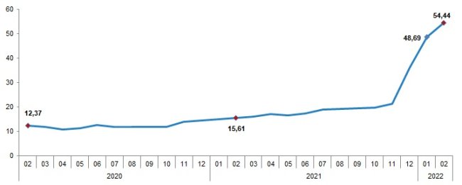TÜİK: Şubat ayı tüketici fiyatları yüzde 4,81 - Üretici fiyatları 7,22 oranında arttı