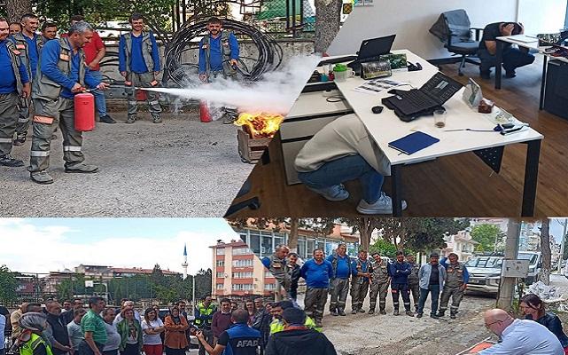 OEDAŞ çalışanları acil durum tatbikatı yaptı!