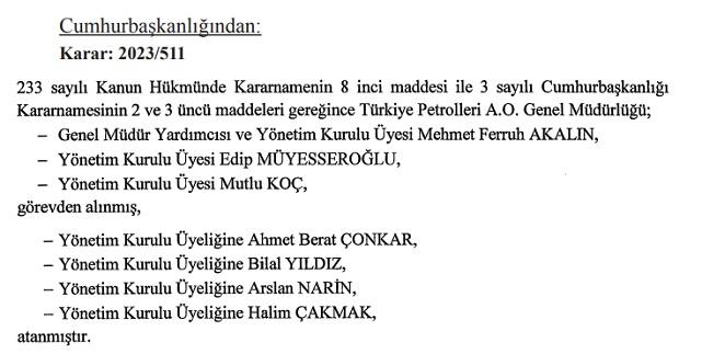 TPAO - Yeni Yönetim Kurulu!