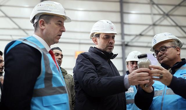 Enerji Bakanı Bayraktar - Nadir Toprak Elementleri İşletme Tesisi'ni inceledi!