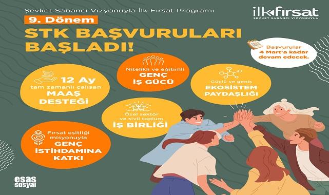 Şevket Sabancı Vizyonuyla İlk Fırsat Programı - ''9. dönem başvuruları...''