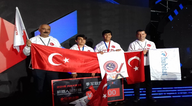 Adanalı öğrenciler: Çin’deki MakeX Robotik Yarışması 2018'de ödül aldılar