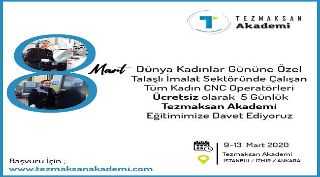 CNC Eğitimi: ÜCRETSİZ