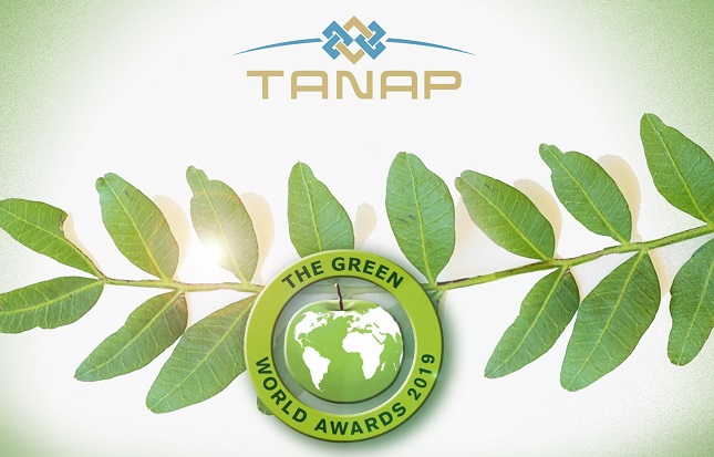 ​TANAP 'Dünya Lideri' ve 'Yeşil Dünya Elçisi' unvanlarıyla onurlandırıldı!