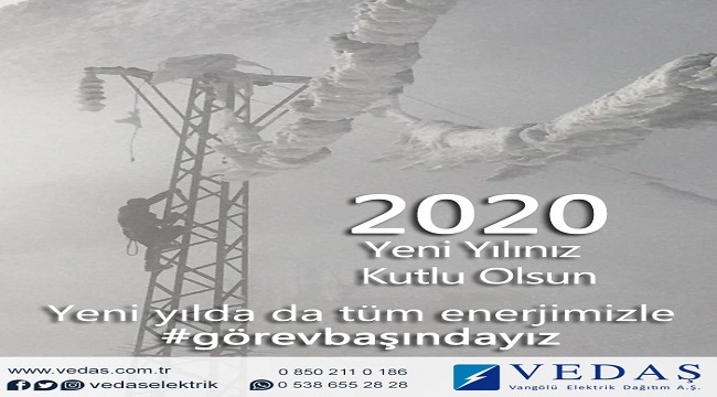 Elektrik şirketleri yılbaşı çalışması görüntüleri (FOTO HABER)