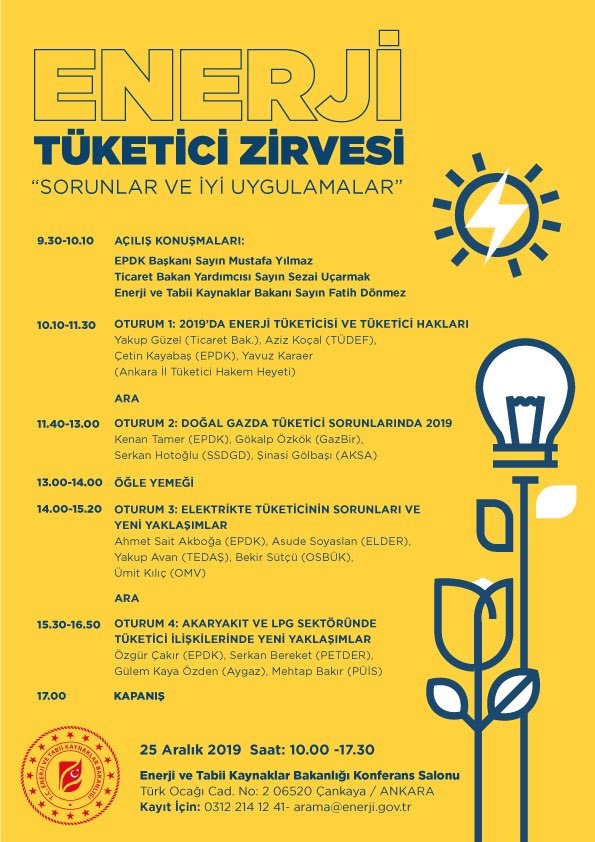 BUGÜN ANKARA'DA: Enerji Tüketici Zirvesi