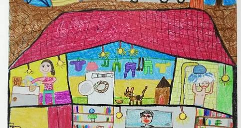 Çocuklar 'Enerji tasarrufu' için çizdiler