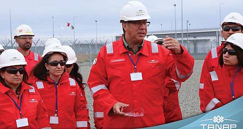 TANAP: Ölçüm İstasyonunda Azerbaycanlı basın mensuplarını ağırladı