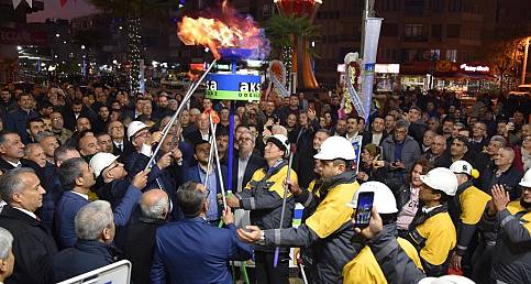 Salihli&#039;nin doğal gaz mutluluğu!