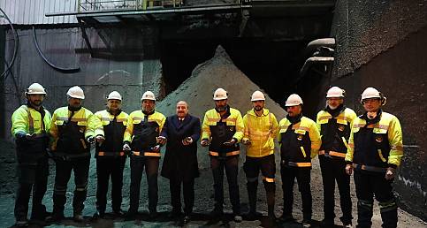 Maden zenginleştirme tesisini ziyaret etti!