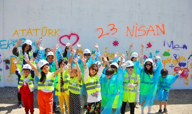 Akkuyu Nükleer çalışanlarının çocukları - 23 Nisan'da sahayı gezdi!