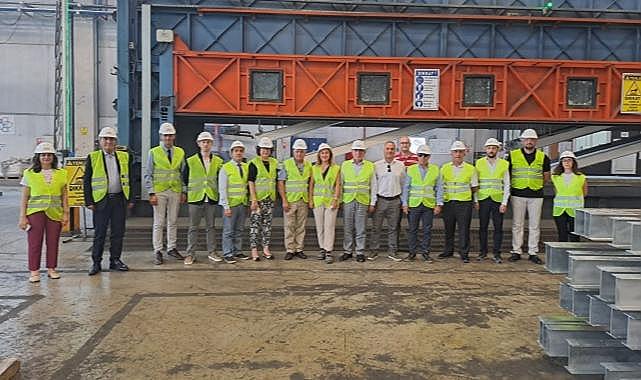 Ege Demir ve Demirdışı Metaller İhracatçıları Birliği Yönetim Kurulu&#039;ndan &#039;&#039;İçinde GES tesisi de olan Kocaer Çelik&#039;in İzmir Aliağa tesisine&#039;&#039; ziyaret!