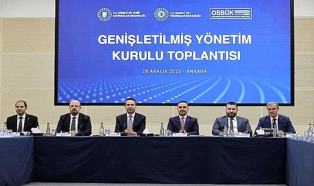Enerji Bakanı Bayraktar ve OSB Üst Kuruluşu Yönetimi bir araya geldi!
