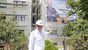 Gölbaşı'nın çehresi yenilenen cephelerle değişiyor