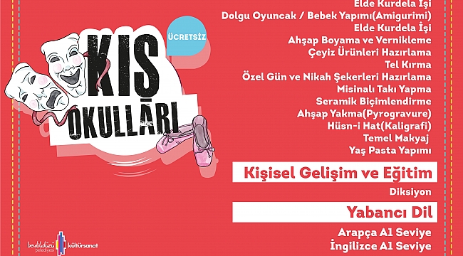 Ücretsiz kış okulları başlıyor