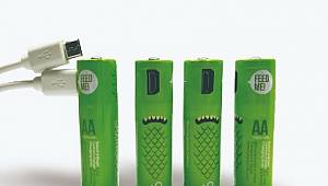 USB ile şarj edilen pil geldi