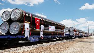 TANAP'ın 475 kilometrelik borusunu karşıladı