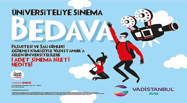 Üniversitelilere sinema bileti bedava