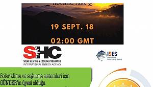 Solar klima ve soğutma sistemleri için web seminer verecek