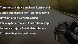 Aracınızın son bahar bakımı için bunlar yapılmalı!