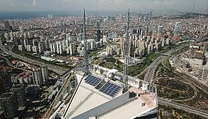 The plant at 265m from ground level has become the highest rooftop solar installation from ground level in Turkey and Europe