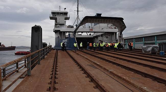 Tren feribotu ilk seferine hazır: Bandırma-Tekirdağ