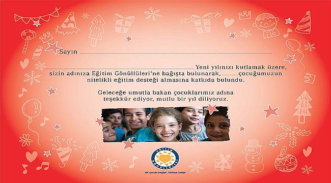 AĞAÇ KESİLMESİN: Yeni yıl hediyeniz çocuklara olsun