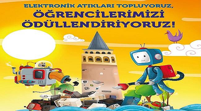 Elektronik Atık toplayan öğrenciler scooter kazanıyor