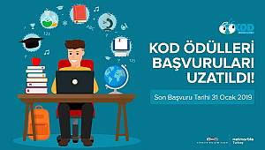 Matematik-Fen KOD Ödülleri: Son başvuru tarihi 31 Ocak 2019