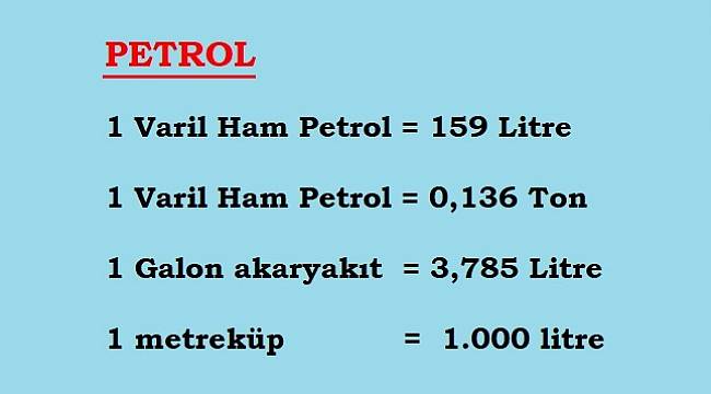 Çok Kullanılan Enerji Birimleri - Dönüşümleri: TIKLAYINIZ