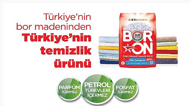 BORON: Petrol türevleri içermiyor