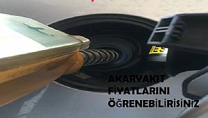 Günlük akaryakıt ve LPG fiyatlarını burdan öğrenebilirsiniz