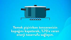 Yüzde 70 enerji tasarrufu için: Yemek pişirirken tencerenin kapağını kapatın