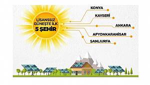Güneşten kendi elektriğini üreten ilk 5 il bunlar!
