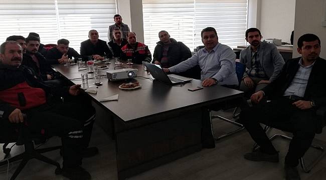 Tunceli&#039;de doğal gaz yangınları için itfaiye personeline sunum!