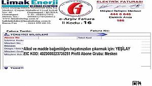 Elektrik faturaları üzerinden bağımlılıkla mücadele edecekler