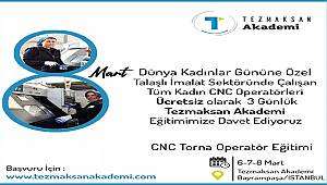 Kadınları ücretsiz 3 günlük kursa davet ediyor