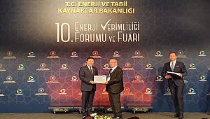 Enerji ve Tabii Kaynaklar Bakanlığı tarafından ‘Başarı Belgesi’ ile ödüllendirildi