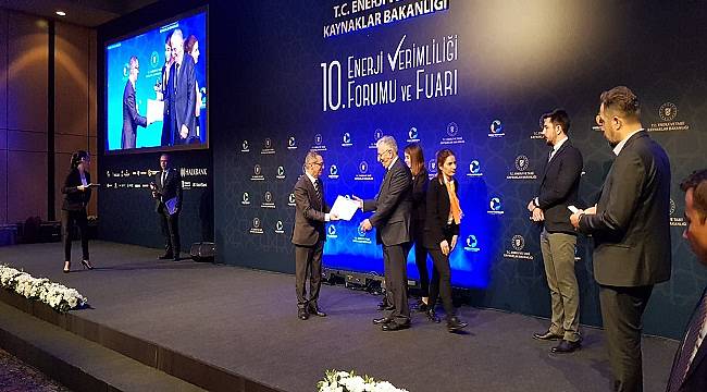 Vezirköprü Orman Ürünleri enerji üzerine yaptığı çalışmalarla ödüle layık görüldü