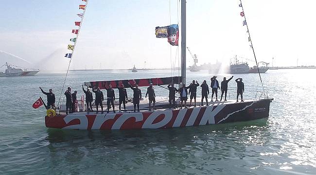 2,5 günde yaklaşık 400 deniz mili yelkenle yol yaparak Samsun&#039;a ulaştı