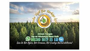 BU ÇOK ÖNEMLİ: Orman yangınları için bip ve whatsApp ihbar hattı