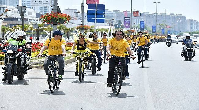 Gönüllü Bisikletçiler &#039;Arıların İzinde&#039; Pedal Çevirdi