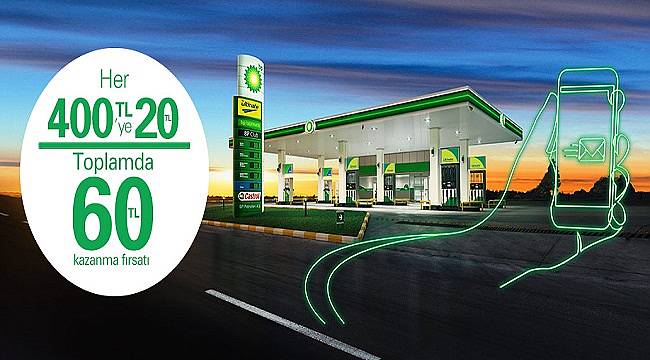 BP&#039;de kartsız işleme özel 60 TL&#039;ye varan puan kampanyası