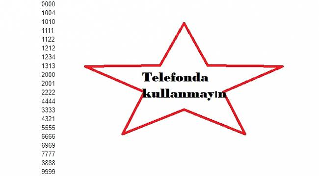 ENERJİ DÜNYASI ÇALIŞAN VE YÖNETİCİLERİ: Bu PIN kodlarını kullanmayın