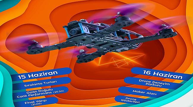Ledlerle ışıklandırılmış pistte: DRONELER İSTANBUL&#039;DA YARIŞACAK