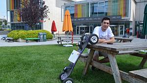 Üniversite öğrencisi kendi elektrikli kaykayını üretti