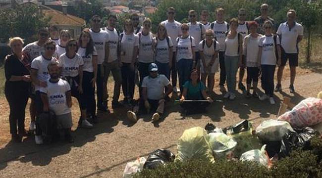 450 kilo atık topladı: ENKA GÖNÜLLÜLERİ