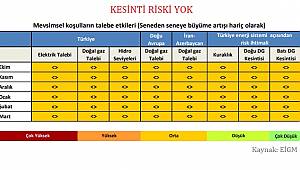 Elektrik ve Doğal gazda kesinti riski yok: GELECEK 6 AYLIK TAHMİN