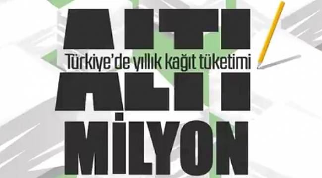 Bilinçsizce 1 kişin tükettiği kağıt 7 ağaca denk!